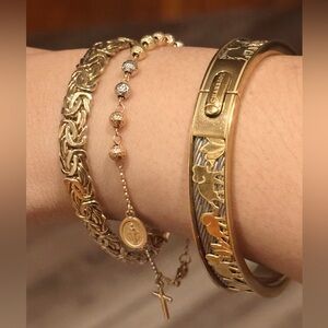 🌸14K Gold Classic Byzantine Bracelet🌸